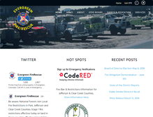 Tablet Screenshot of evergreenfirerescue.com